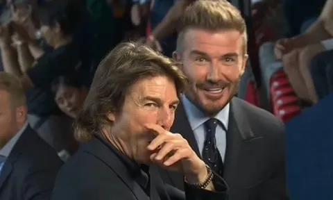Beckham và Tom Cruise mừng chiến thắng lịch sử của PSG