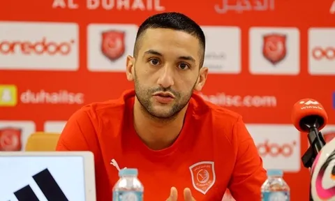 Hakim Ziyech chia tay Al Duhail sau 5 tháng ngắn ngủi