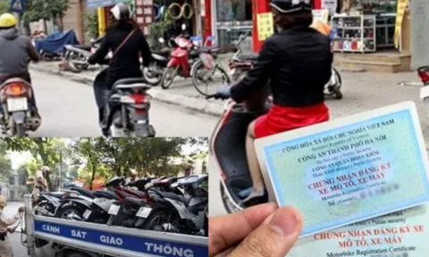 Kể từ tháng 5/2025: Không có đăng ký xe máy vừa bị phạt tiền, vừa tịnh thu xe có đúng không?