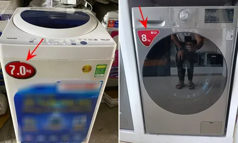 Máy giặt ghi 7kg, 8kg, 10kg là khối lượng quần áo khô hay ướt? Ý nghĩa thật của con số này, ít người biết