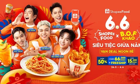 Tháng 6 rực nắng ngập tràn deal “rực lửa” tại Siêu tiệc giữa năm của ShopeeFood