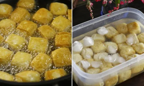 Đậu rán xong ngâm ngay vào nước đá: Mẹo tạo ra món ăn thơm ngon đặc biệt, không phải ai cũng biết