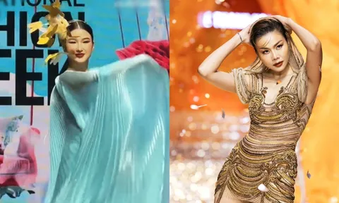 Nàng Mơ múa trên sàn catwalk bất ngờ được so sánh với "chị đại làng mẫu" Thanh Hằng?