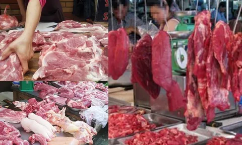 Vì sao ngoài chợ người bán thường treo thịt bò lên cao, còn thịt lợn lại để trên bàn?
