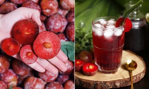 Mận đang vào mùa, tranh thủ làm siro mận, để cả năm vẫn thơm ngon