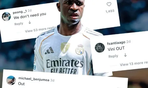 Làn sóng CĐV phũ phàng kêu gọi Real 'bán tống bán tháo' Vinicius