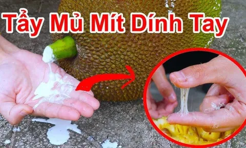 Cách làm sạch nhựa mít ở tay, dao cực đơn giản: 5 phút là sạch bóng