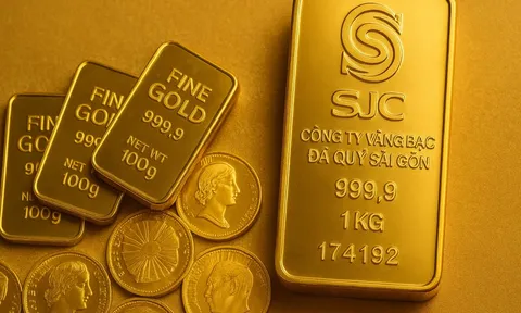 Bảng giá vàng 9999 24K 18K SJC DOJI PNJ hôm nay 23/6/2025