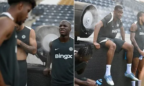 Chelsea sử dụng quạt khổng lồ để đối phó với điều kiện thời tiết cực đoan tại Club World Cup
