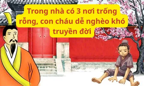Người xưa dạy không sai: Trong nhà có 3 nơi trống rỗng, con cháu dễ nghèo khó truyền đời