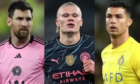 So sánh cột mốc 300 bàn của Erling Haaland với Messi và Ronaldo