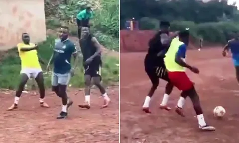 Andre Onana gây sốt khi đá tiền đạo ở Cameroon, CĐV MU khen hay hơn Hojlund
