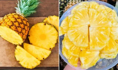 Ngâm dứa với thứ này, dứa ngọt đậm hơn, ăn không bị rát lưỡi