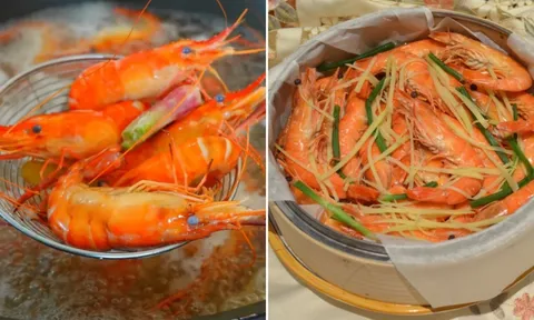 Tôm luộc hay tôm hấp ngon hơn?