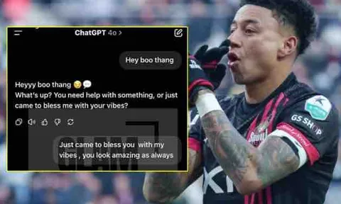 Lingard tìm thấy 'chân ái' sau màn tán tỉnh với ChatGPT