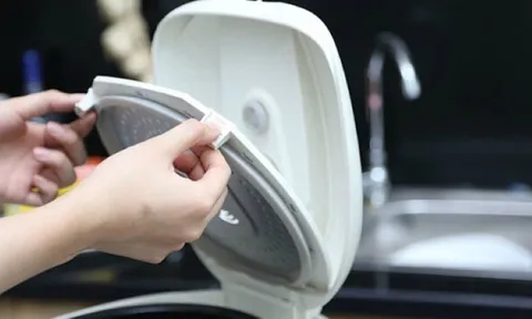 4 chỗ này là "ổ vi khuẩn" ở nồi cơm điện, cần vệ sinh sạch sẽ mỗi tháng
