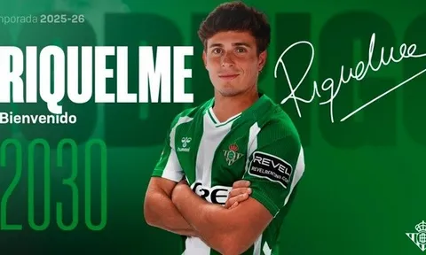 CHÍNH THỨC: Rodrigo Riquelme chia tay Atletico Madrid để đến với Betis