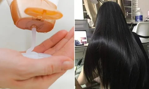 Kết hợp dầu gội với thứ này làm tóc đen bóng, tóc con đua nhau mọc