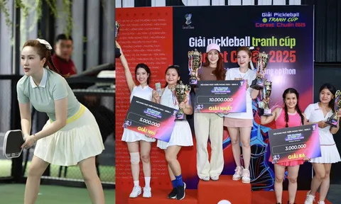 Bảo Thy kết hợp ăn ý cùng bạn thân tranh giải "Pickleball Corset Chuẩn 2025"