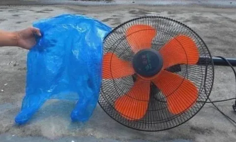 Mẹo vệ sinh quạt sạch bóng chỉ với 1 túi nilon – không cần tháo khung, ai cũng làm được