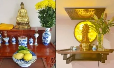 Khi thắp hương, tại sao nhà giàu kiêng đặt bình hoa bên trái? Lý do phong thủy khiến ai cũng giật mình