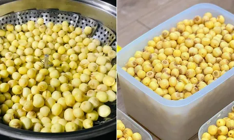 Mẹo bảo quản hạt sen cả năm vẫn tươi ngon, vàng óng, không bị sượng