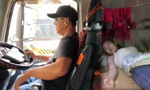 Vì sao tài xế xe tải đường dài thường chở theo một phụ nữ? Lý do đằng sau khiến nhiều người cảm thông