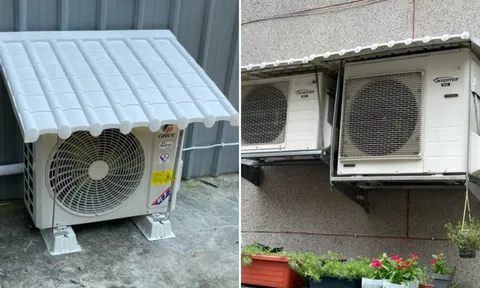 Trời mưa to gió lớn, cục nóng điều hòa lắp bên ngoài có cần che chắn? Thợ lâu năm tiết lộ