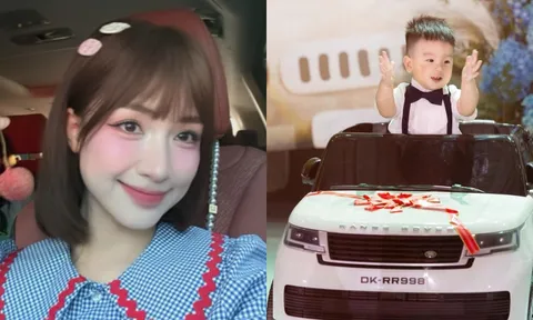 Hoà Minzy ghi điểm tinh tế khi xuất hiện tại tiệc sinh nhật con trai Quang Hải