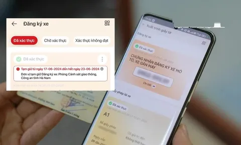 Vì sao VNeID không hiển thị giấy phép lái xe dù người dân đã hoàn thành thủ tục?