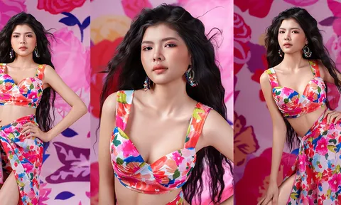 Mẫu nhí lọt mắt xanh Xuân Lan bùng nổ “visual” trong bộ ảnh phong cách Tropical