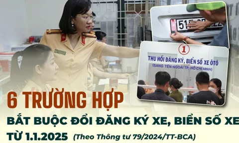 Kể từ năm nay, 6 trường hợp bắt buộc phải đổi đăng ký xe và biển số: Người dân cần nắm rõ