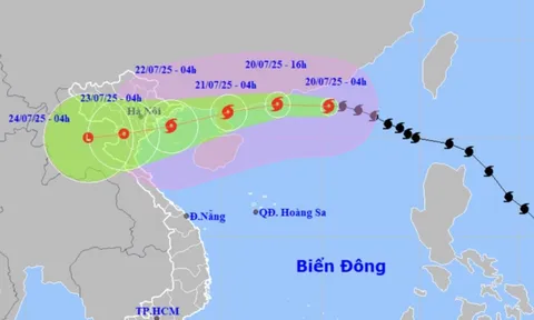 Cập nhật mới nhất: Bão số 3 Wipha mạnh lên có thể giật cấp 15, dự báo tình trạng bão ngày 21-22/7