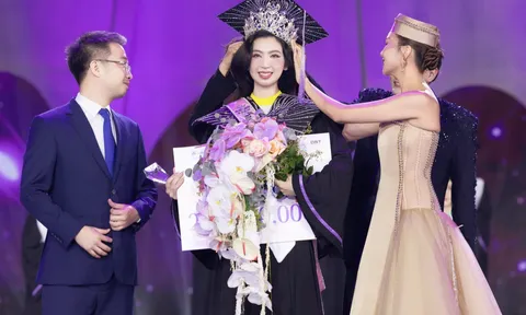 Sinh viên trường y đăng quang Hoa khôi Sinh viên Việt Nam 2024, netizen trầm trồ trước vương miện độc lạ