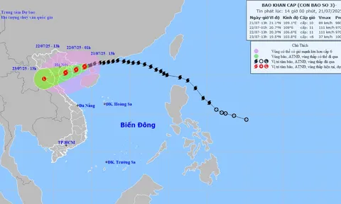 Tin nóng về bão số 3 - bão Wipha: Cảnh báo khu vực có nguy cơ mưa rất lớn do ảnh hưởng của bão
