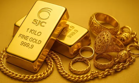 Bảng giá vàng 9999 24K 18K SJC DOJI PNJ hôm nay 25/7/2025