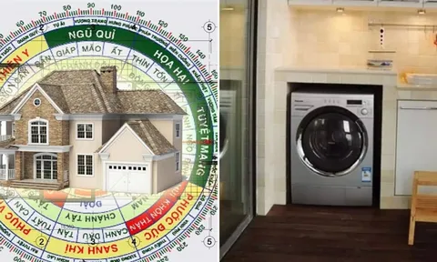 Vị trí đặt máy giặt hợp phong thủy, tránh vận xui, hút tài lộc