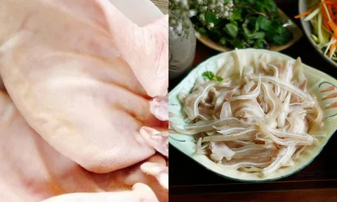 Tai heo luộc muốn trắng giòn đẹp mắt, nhất định phải ngâm vào nước này trước khi thái