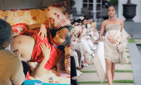 H'Hen Niê mang thai tháng cuối vẫn đi giày cao gót khiến dân mạng lo sốt vó