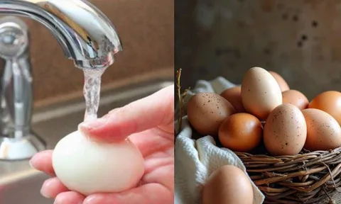 Rửa sạch vỏ trứng trước khi cất tủ lạnh, tưởng sạch mà hóa ra sai lầm tai hại, tránh ngay