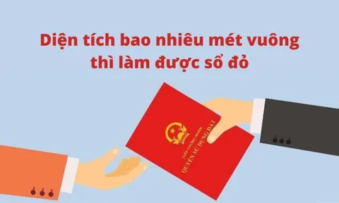 Năm 2025, diện tích tối thiểu để được cấp sổ đỏ là bao nhiêu?
