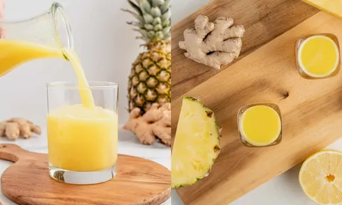 Buổi sáng uống 1 ly nước ép gừng dứa, cơ thể nhận ít nhất 5 lợi ích tuyệt vời