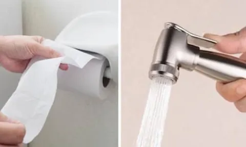 Vòi xịt hay giấy vệ sinh: lựa chọn nào mới đúng? 90% người dùng sai lầm
