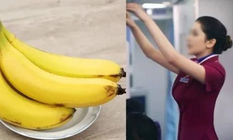 Vì sao tiếp viên hàng không thường mang theo 1 quả chuối trên máy bay? Họ ăn hay để làm gì?