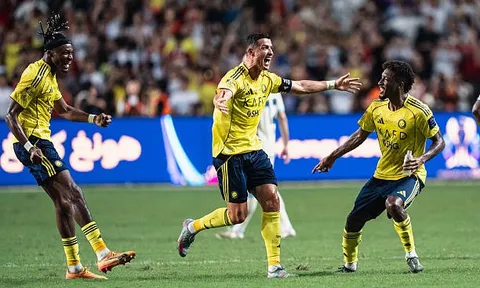 Ronaldo kiến tạo cho Felix, Al Nassr vào chung kết Siêu cúp Saudi với 10 người
