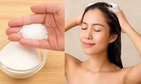 Thêm muối vào nước gội đầu, 4 ngày tóc vẫn sạch bóng, hết gàu, giảm rụng bất ngờ