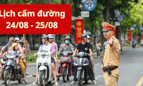 Chi tiết lịch cấm đường Hà Nội ngày 24/8 - 25/08/2025