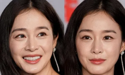 Kim Tae Hee chấp nhận lão hóa, làn da U50 ra sao dưới ống kính truyền thông?