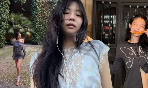 Hiếm ai như Jennie, mặc cực kỳ đơn giản nhưng vẫn sang chảnh từng centimet
