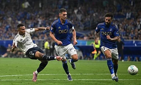 Mbappe và Vinicius tỏa sáng, Real dễ dàng đánh bại Oviedo